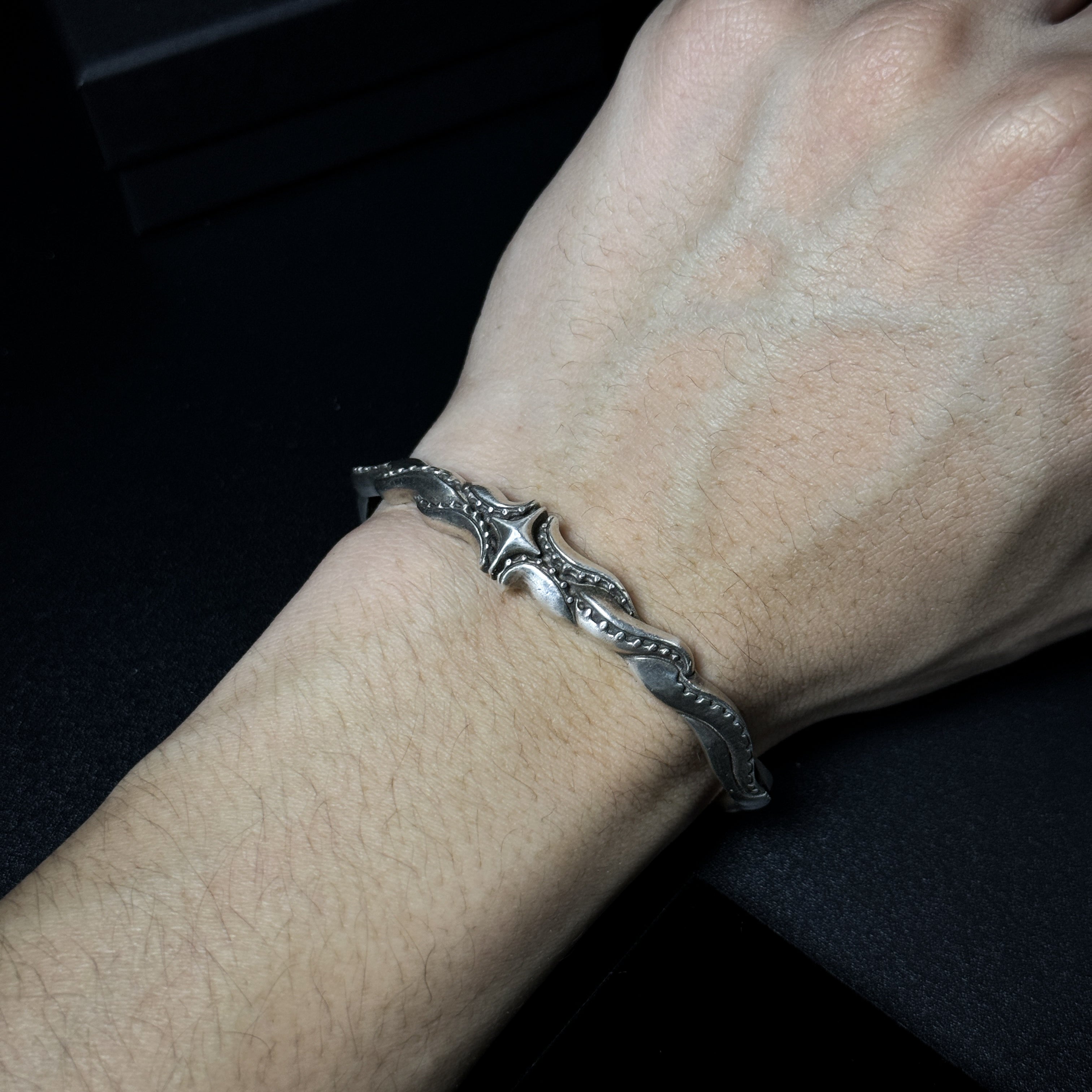 Yuuzo 925 Japan Artistic Octopus Tentacle Bracelet • Dark Vintage Sculptural Art Cuff for Men & Women