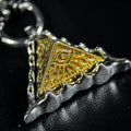 Yuuzo 925 Japan Artistic All-Seeing Eye Pendant • Dark Vintage Sculptural Eye Art Necklace Pendant for Men & Women