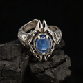 Yuuzo Blue Eye Gothic 925 Sterling Silver Ring