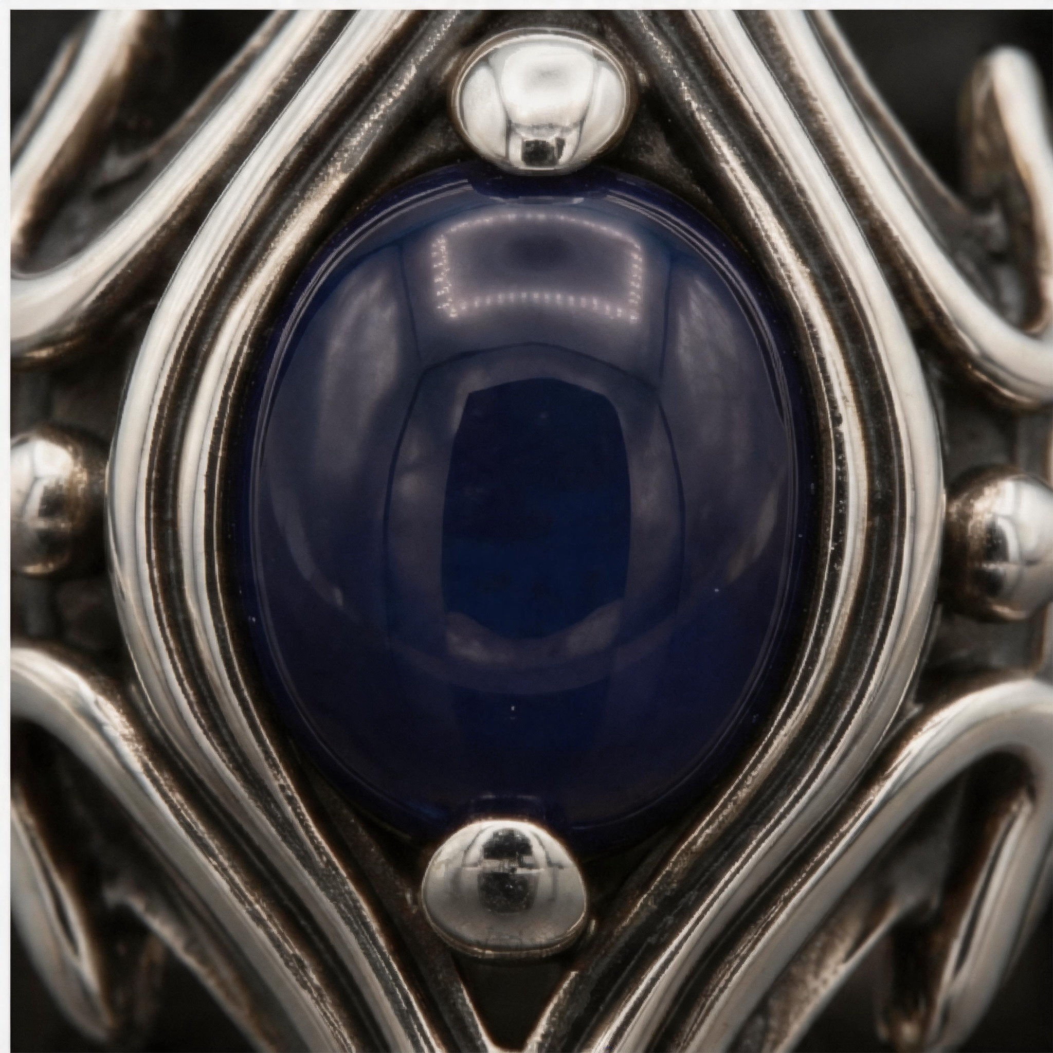 Yuuzo 925 Japan Dark Fantasy Blue Eye Ring, Gothic Punk Jewelry for Women Men, Adjustable Witchcore Ring, Vintage Y2K Streetwear Accessories, Alternative Fashion Gift