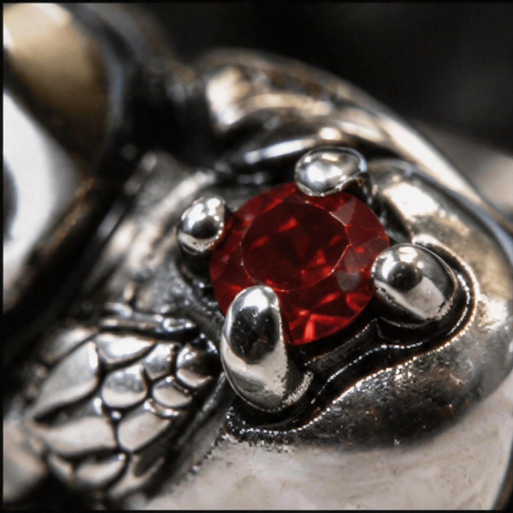 Yuuzo Red Gem Gothic Ring for Women, Vintage Snake Punk Jewelry, Dark Fantasy Adjustable Ring, Y2K Goth Aesthetic Accessories, Alternative Fashion Statement Ring