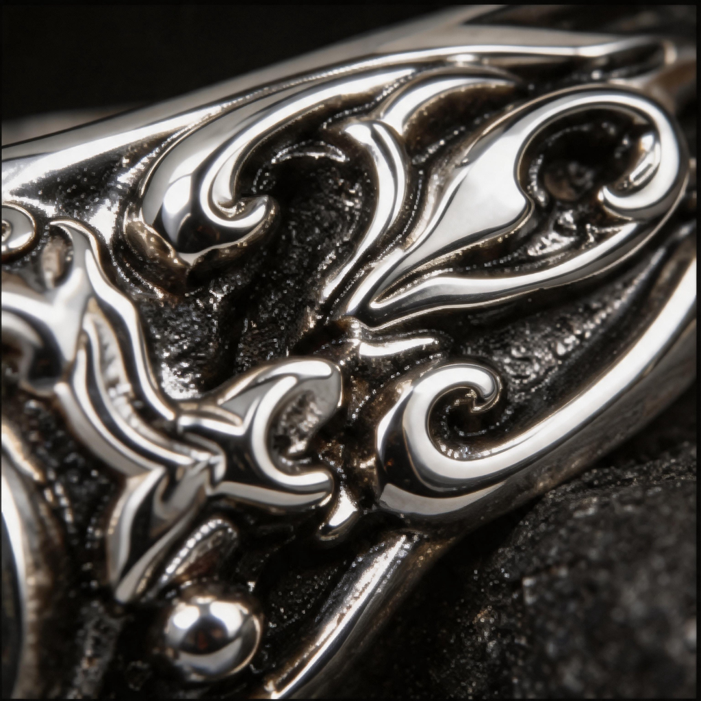 Yuuzo Black Gem Gothic 925 Sterling Silver Ring